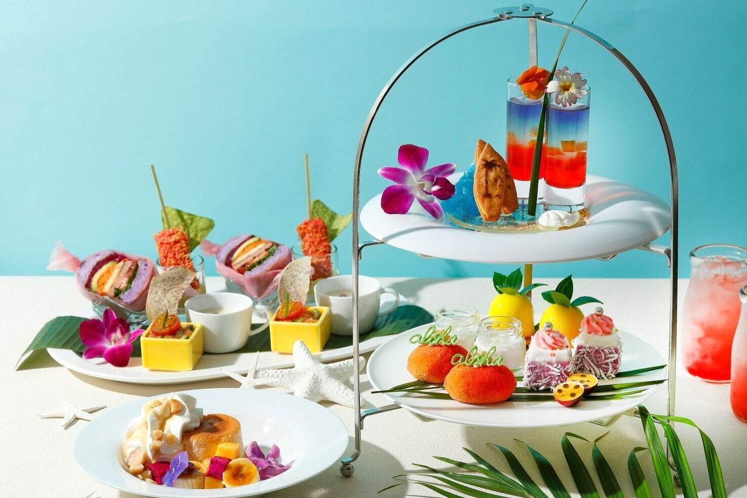 ハワイ｜「ハワイ」イメージのアフタヌーンティー、スフレパンケーキなど南国スイーツが東京マリオットホテルに