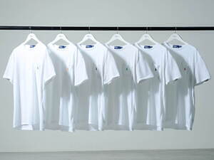 ロンハーマン別注ポロ ラルフ ローレンのTシャツ、ホワイトボディに全6