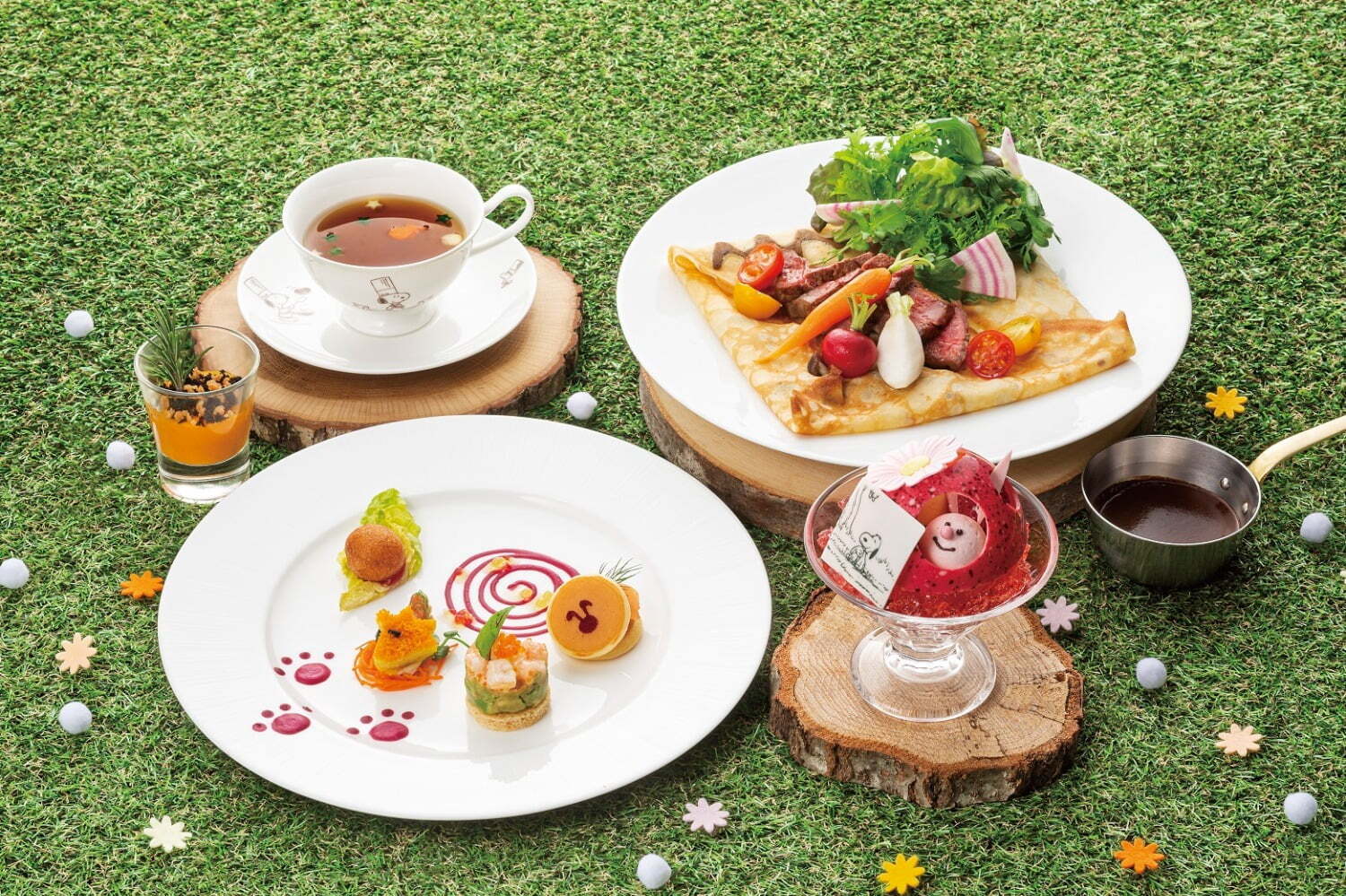 チャーリー・ブラウン｜帝国ホテル 東京から“スヌーピーとうさぎのかくれんぼ”がテーマの限定レストランプラン