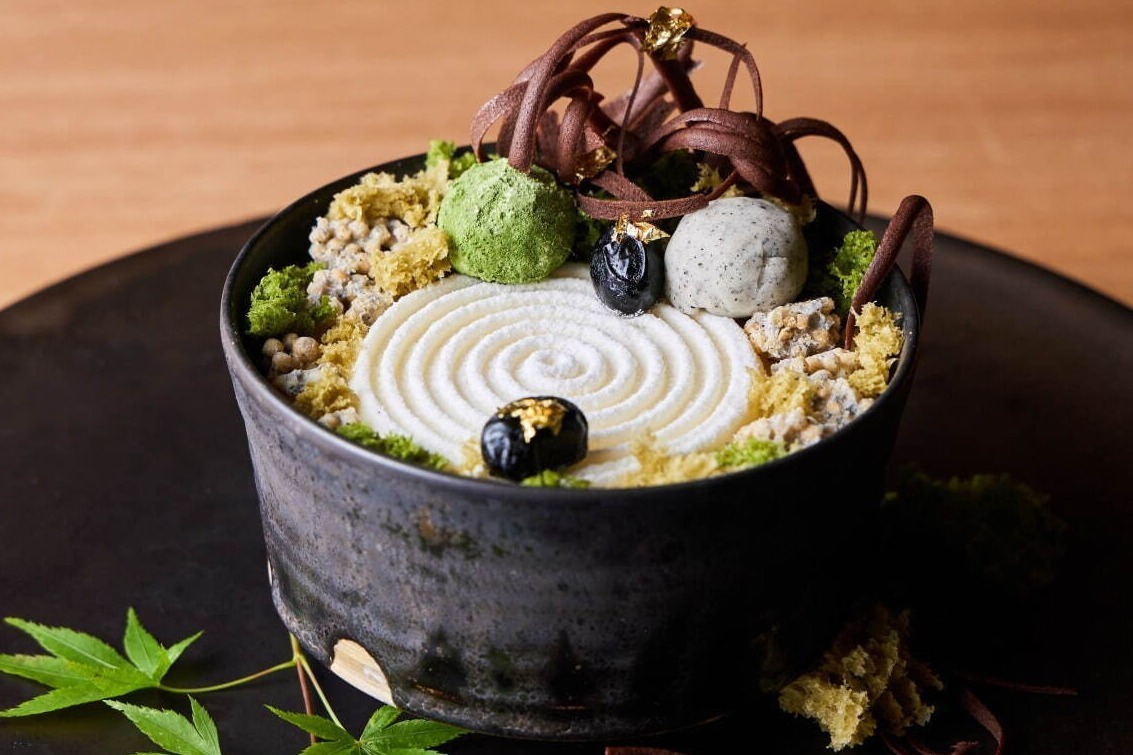パフェ｜アマン京都、美しい“庭”の景色を表現した「庭パフェ Zen Garden」期間限定で登場