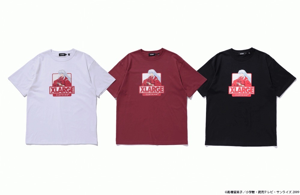 XLARGE×『犬夜叉』のコラボTシャツ、『半妖の夜叉姫』から3人の夜叉姫