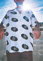 超名作ワコマリア　レコードシャツ WACKO MARIA/RECORDS HAWAIIAN SHIRT（GRAY）［レコード