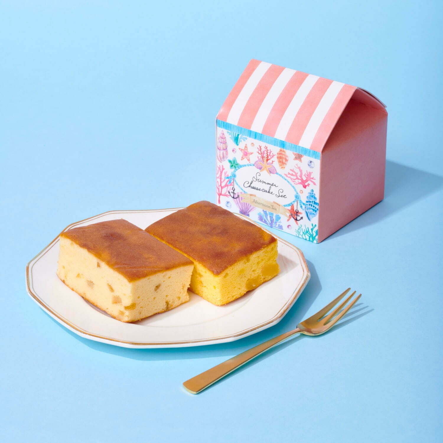 夏のチーズケーキセット 600円(税込)