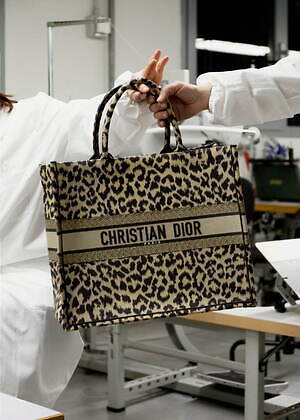 Dior ディオール バッグ 鞄 ヒョウ柄 豹柄 大きい
