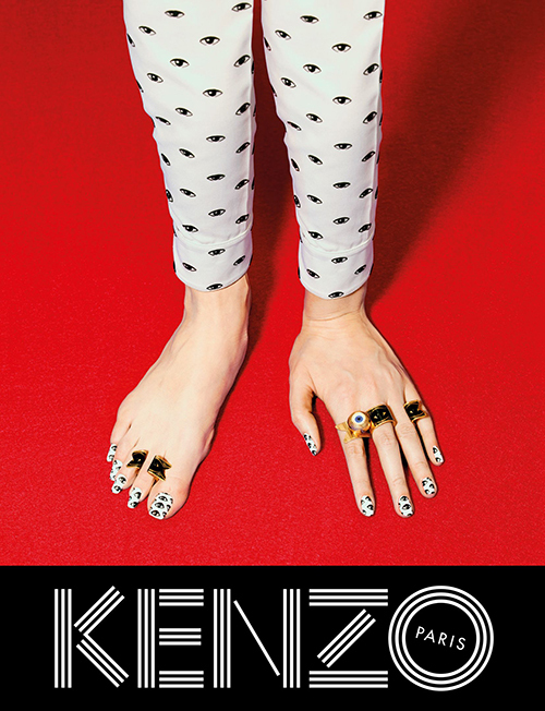 KENZO(ケンゾー)2013-14秋冬の広告で、菊地凛子が標本に!? | 写真