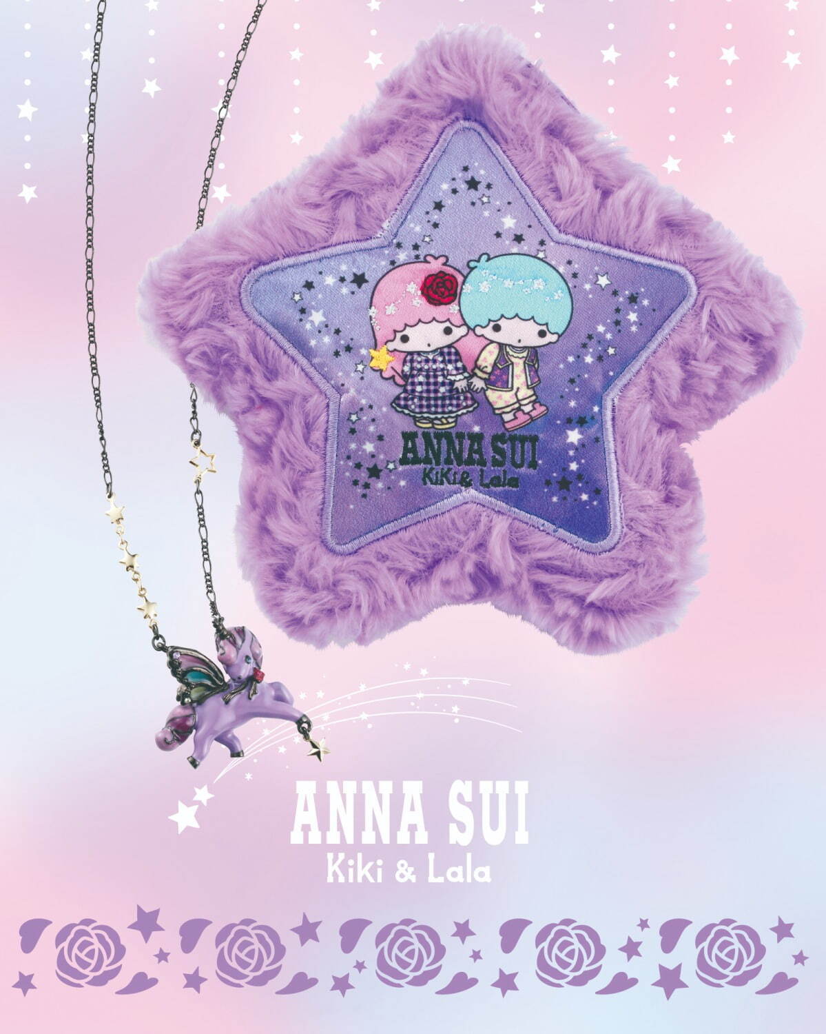 2wayトートレア品　★ ANNA SUI×サンリオコラボ　2wayショルダーバッグ