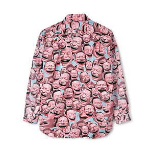 コム デ ギャルソン・シャツ×ユエ・ミンジュン - “笑顔”アートの反復プリントシャツやTシャツ - ファッションプレス