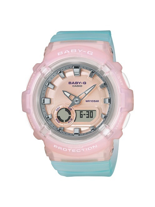 BABY-G“パステルカラー”の新作腕時計、涼し気スケルトンやマット調ミントグリーン｜写真6