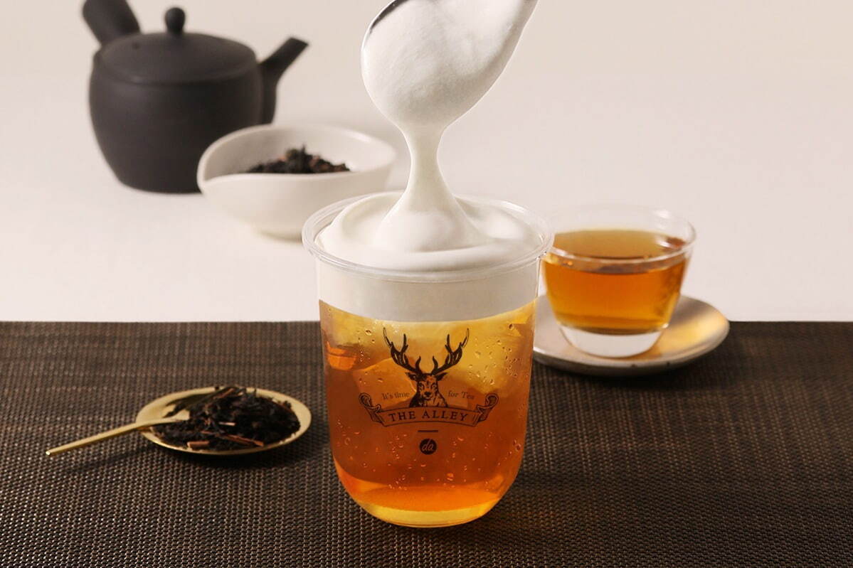 ジアレイ限定「彼岸紅茶」ミルキーな“ミルクフォーム”と味わうブレンド台湾茶 | 写真
