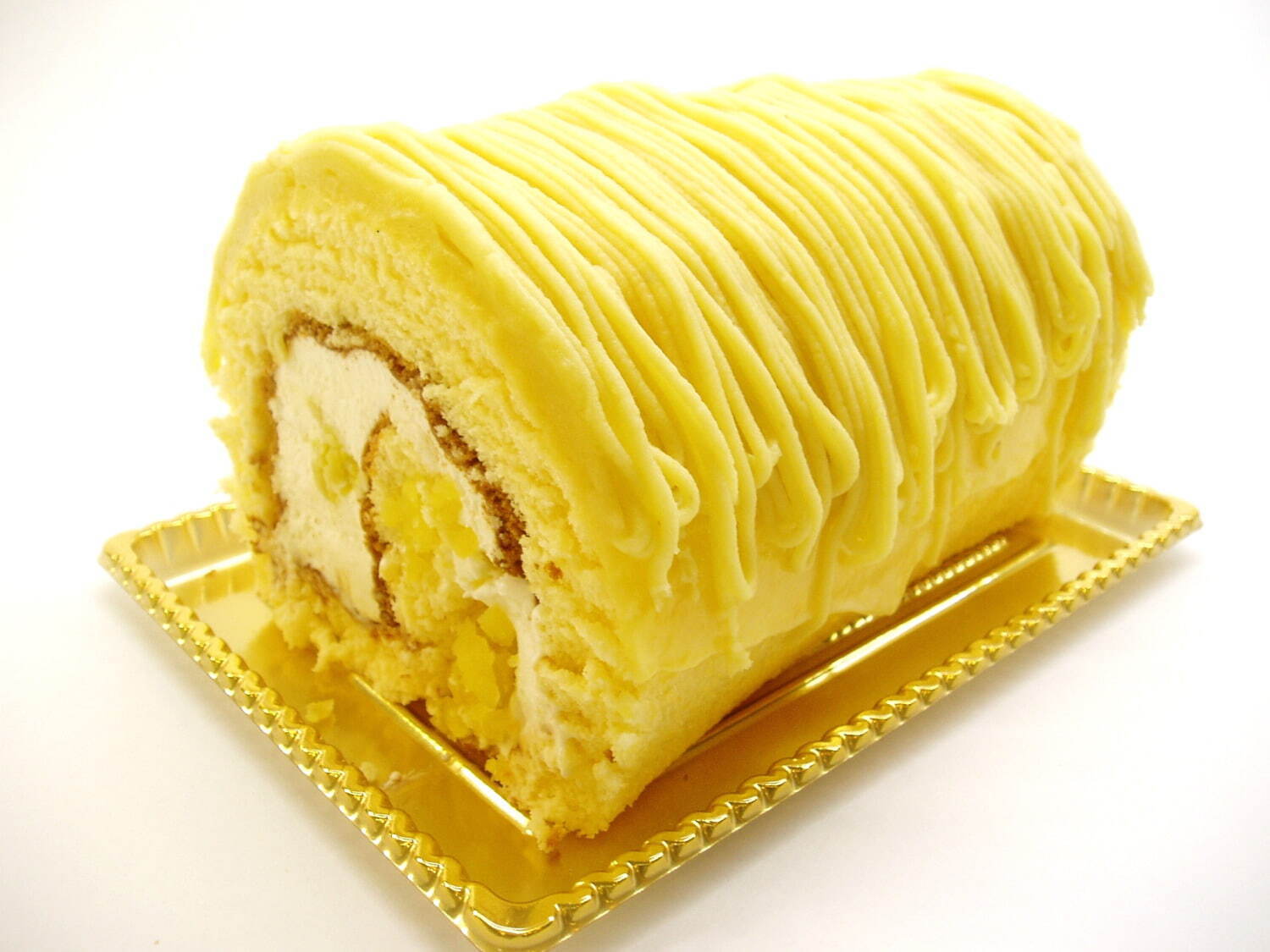 ＜ロリアン洋菓子店＞黄金のモンブランロール(14cm) 1,188円(税込)／1階