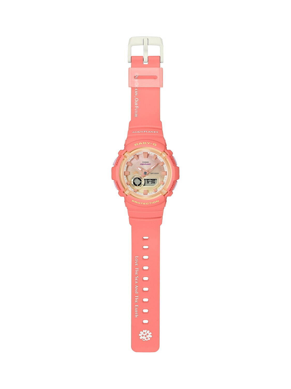 BABY-G“サンゴ”モチーフの新作腕時計、コーラルオレンジのケース ...