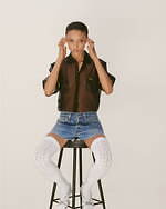 ミュウミュウ×リーバイス、80～90年代のメンズデニムを“パール＆クリスタル”で装飾｜写真11