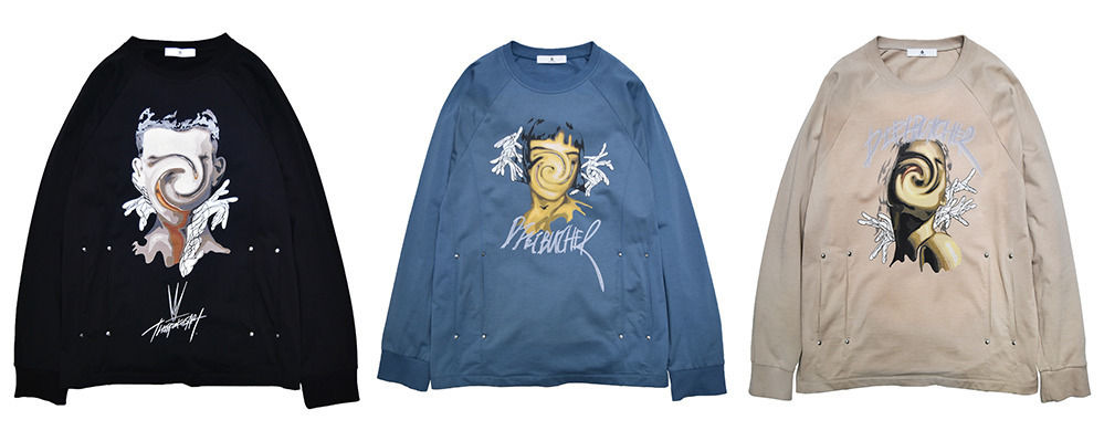 DIET BUTCHER × グラフィックアーティストOLI コラボ 長袖シャツ