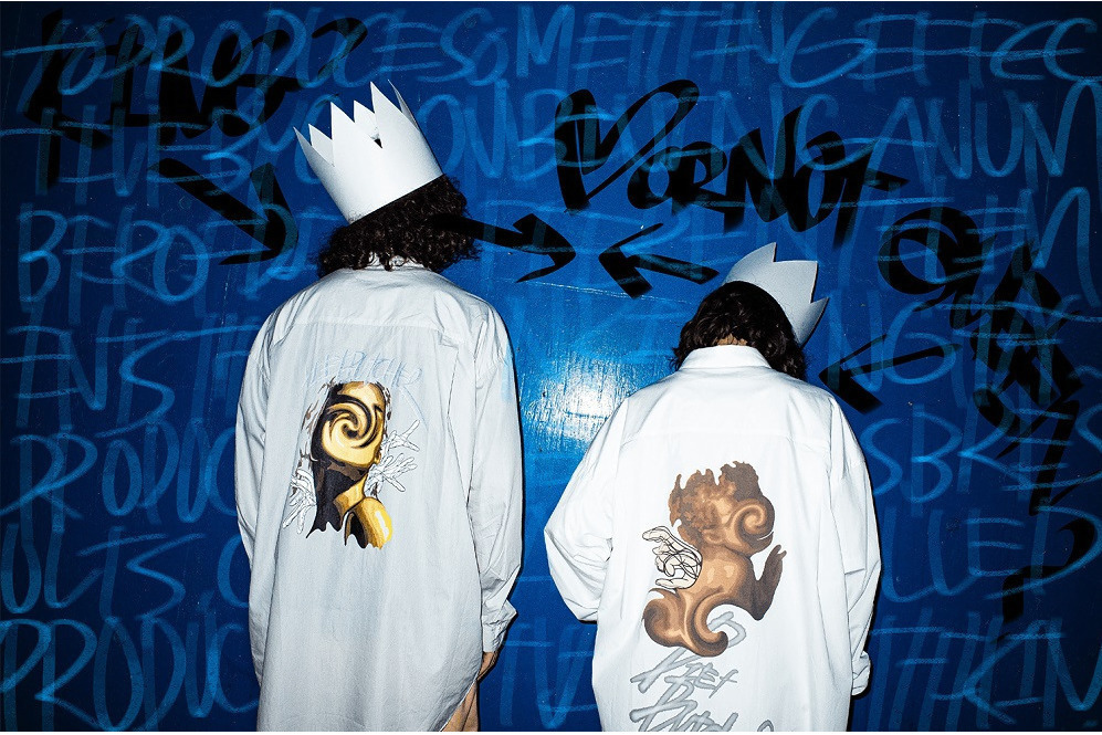 グラフィックデザイン｜ダイエットブッチャー×アーティスト「OLI」“ワープ”させたグラフィックのシャツ＆スウェット