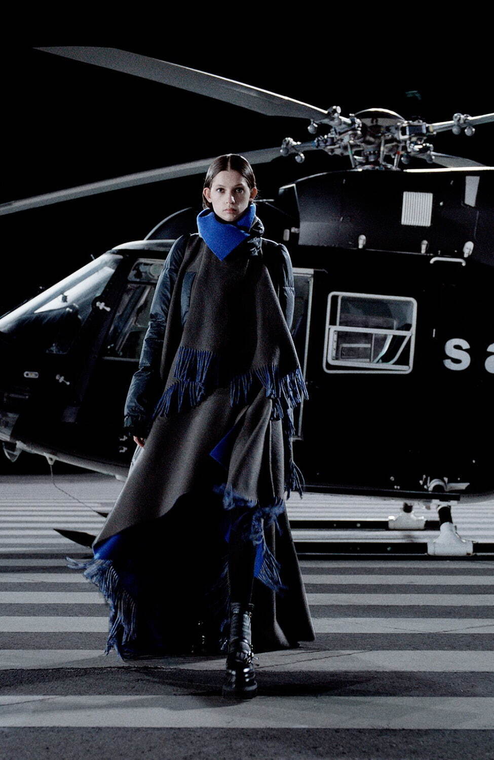 sacai 定番巻きスカート 黒 サイズ１ 美品 超スタイリッシュ 2021 美品】 sacai / サカイ | ZIP Suiting Skirt ロングスカート | 0