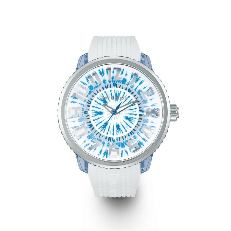 テンデンス“タイダイ柄”の腕時計、インデックスが光る「フラッシュ」に ...