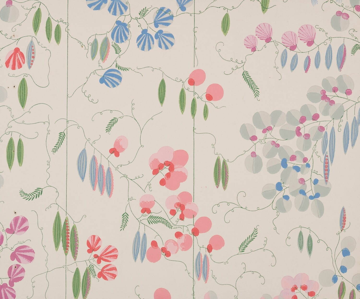 上野リチ・リックス《壁紙:そらまめ》1928年以前 京都国立近代美術館蔵