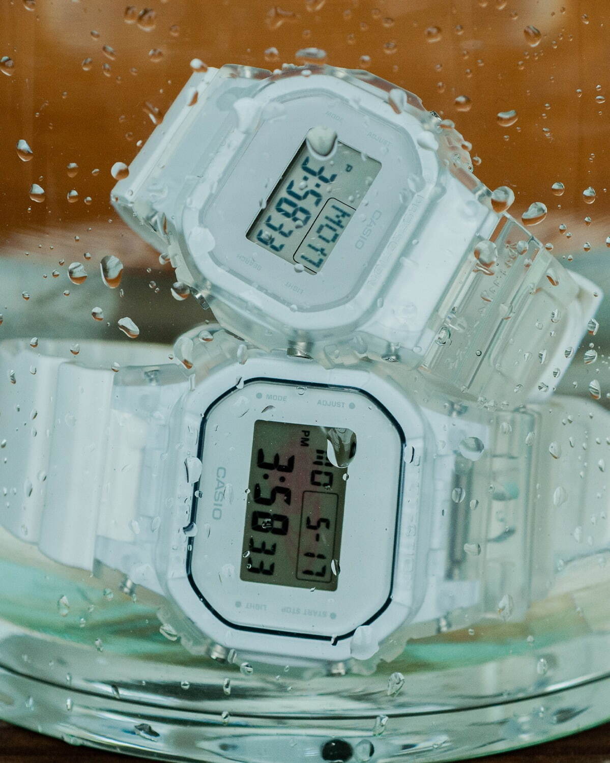 G-SHOCK/BABY-G×ビームス/ビームス ボーイ、ホワイト＆クリア素材の新別注モデル｜写真1