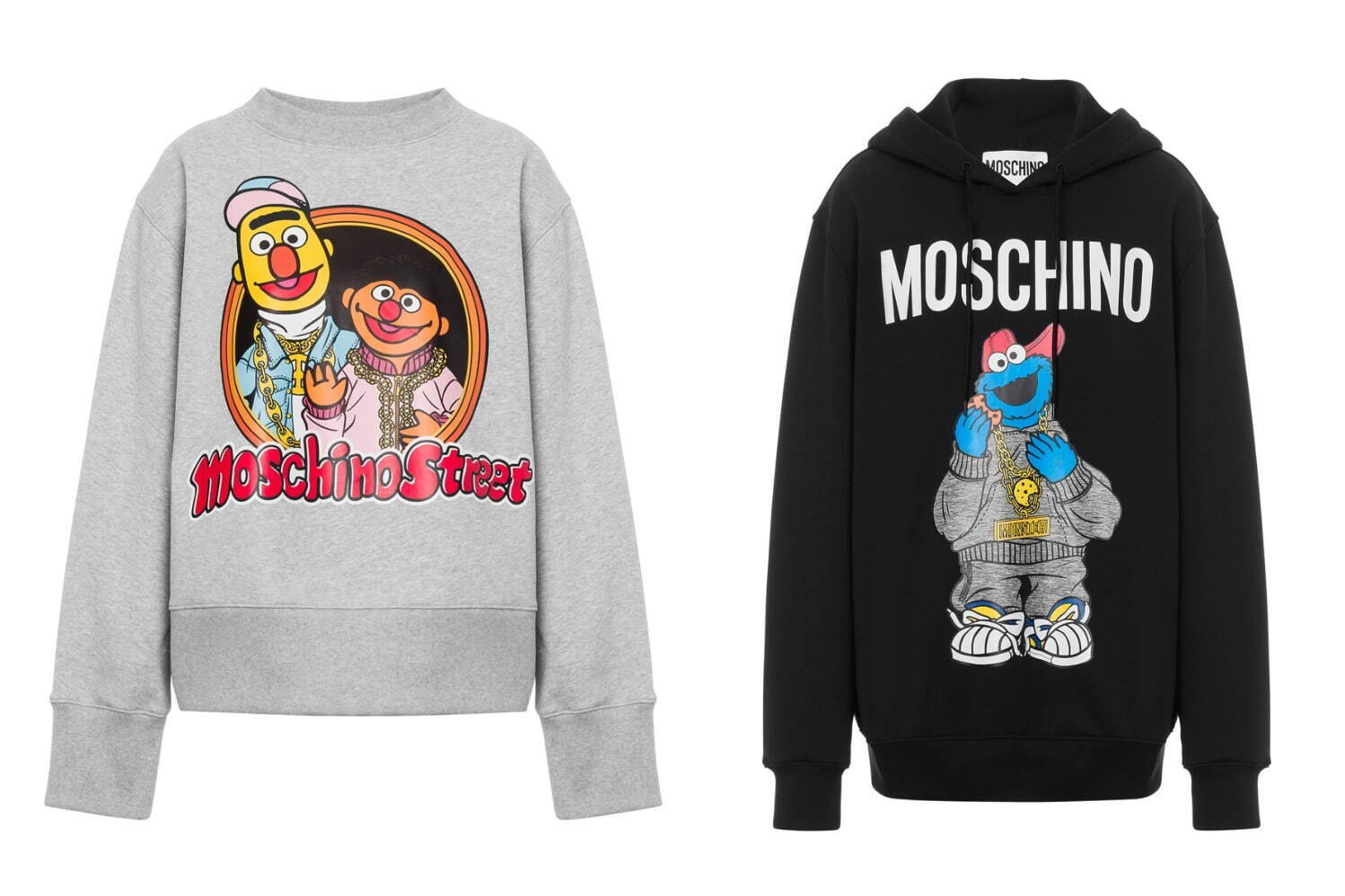モスキーノ×セサミストリート、“革ジャン”姿のビッグバード＆ストリート風エルモのTシャツなど｜写真8