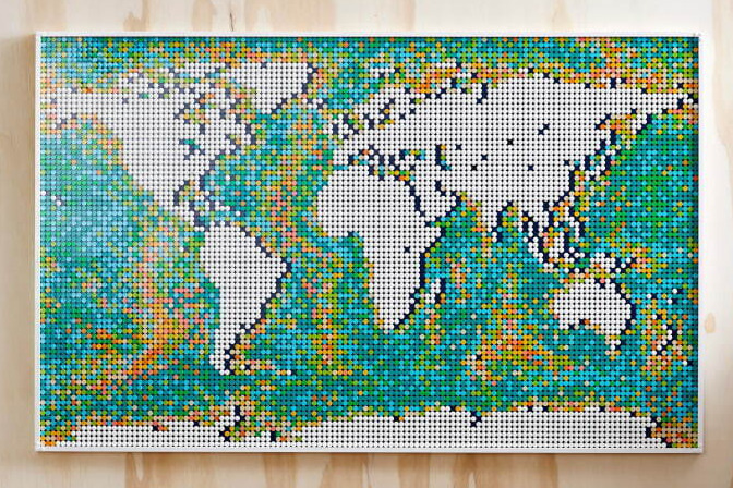 レゴ史上最大のパーツ数 レゴ ワールドマップ 自分好みにカスタマイズできる世界地図 ファッションプレス
