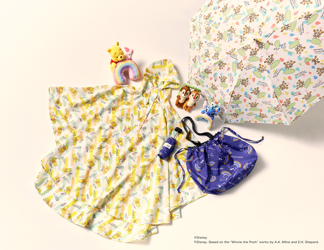 Wpc.とディズニーストアの共同企画“プー＆ピグレット”の傘や“チップ＆デール”の折りたたみ傘｜写真1