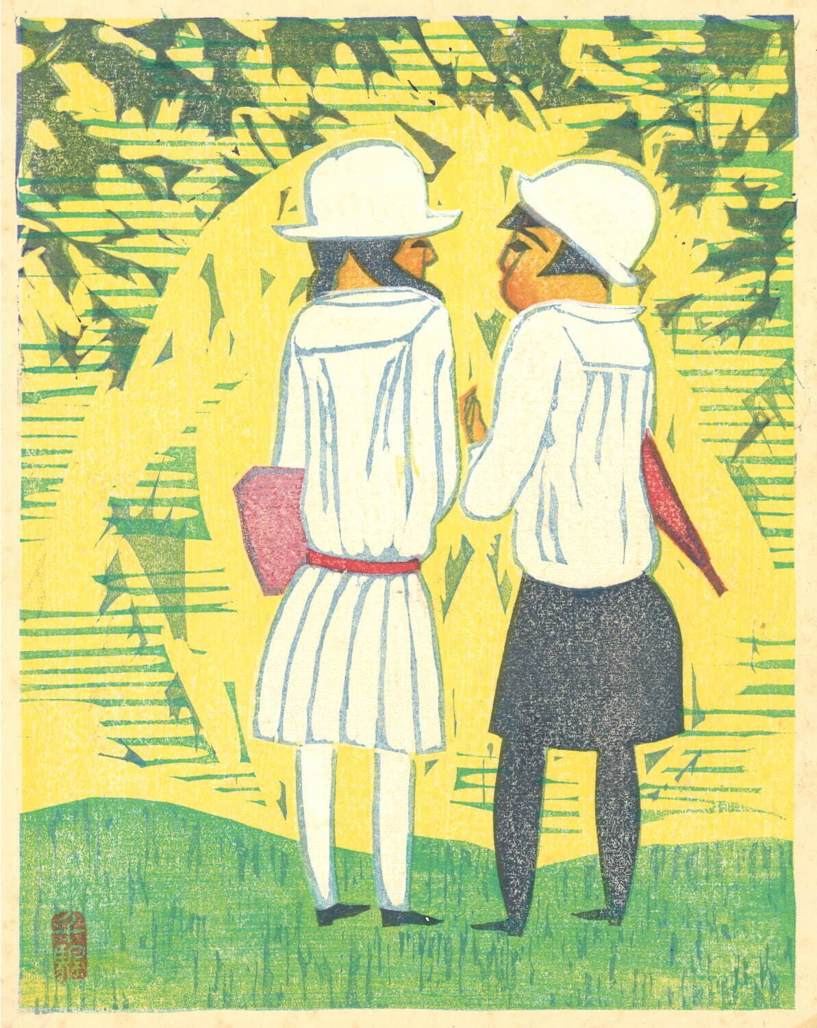 前川千帆《少女》1927年頃 公益財団法人平木浮世絵財団蔵