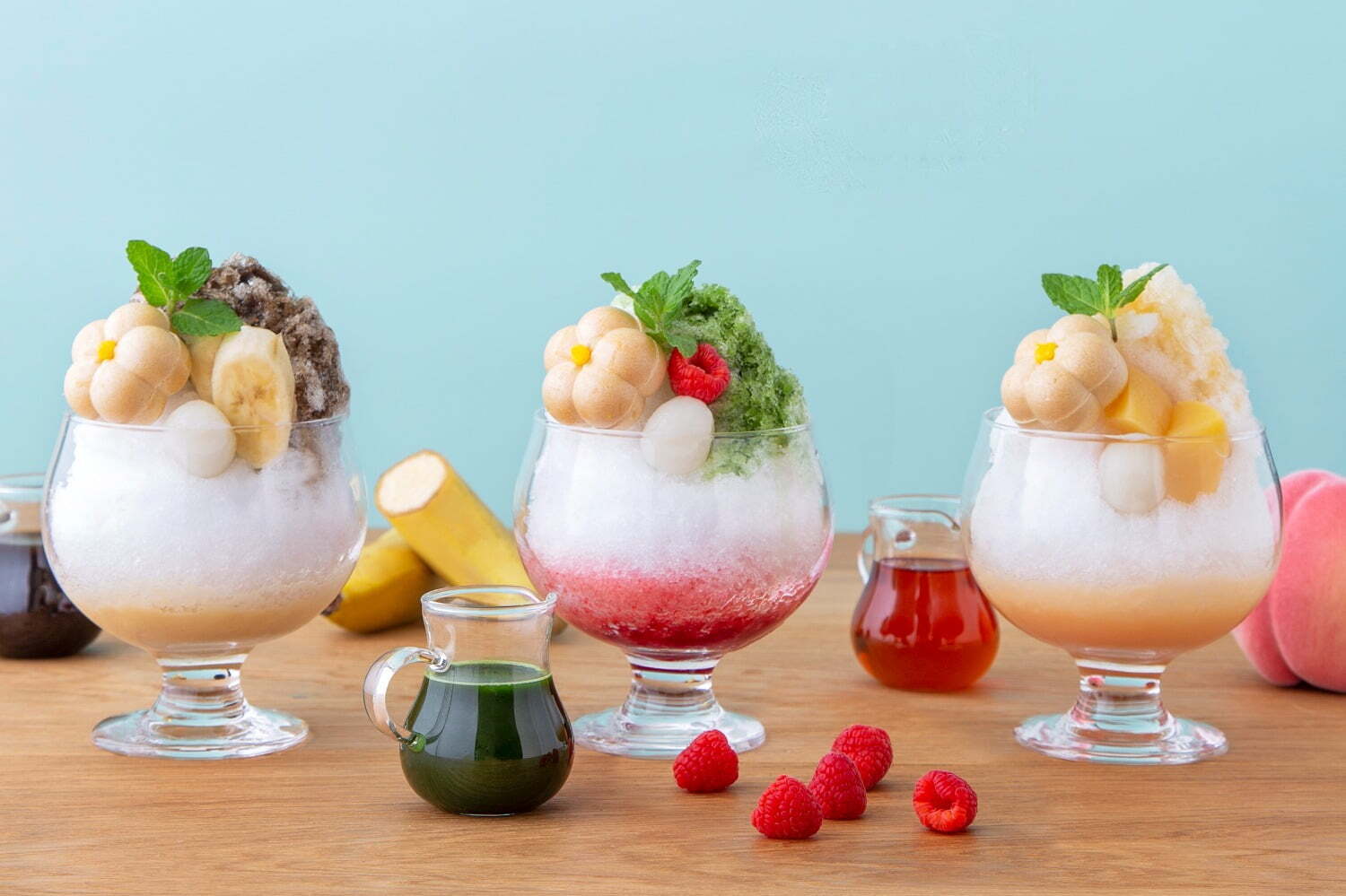 日本茶｜福寿園のカフェ「茶寮FUKUCHA」ティラミスかき氷、抹茶や和紅茶にフルーツ＆クリームをプラス