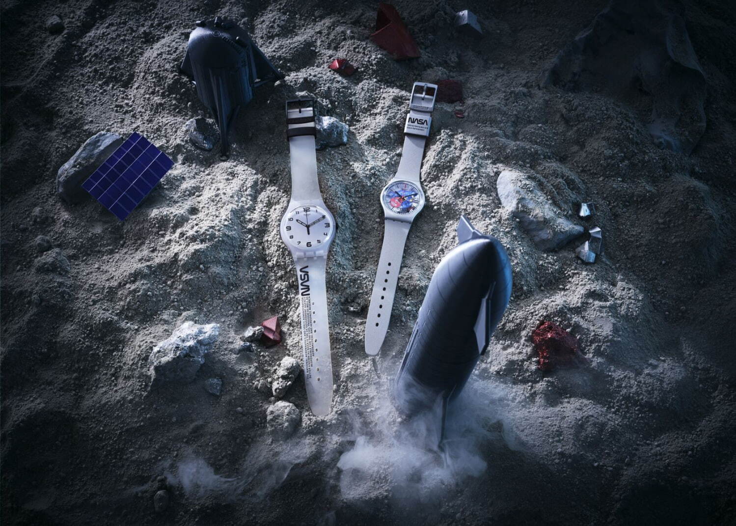 スウォッチ“NASA＆宇宙服”着想の腕時計、“宇宙飛行士のジャンプスーツ”イメージなど｜写真2