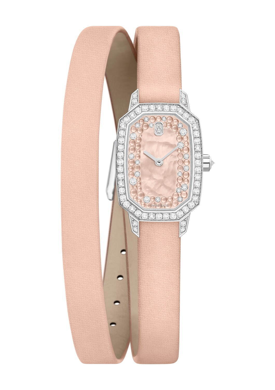 ハリー・ウィンストン、ダイヤモンドの“エメラルドカット”から着想した腕時計にヴィヴィッドな新色｜写真6