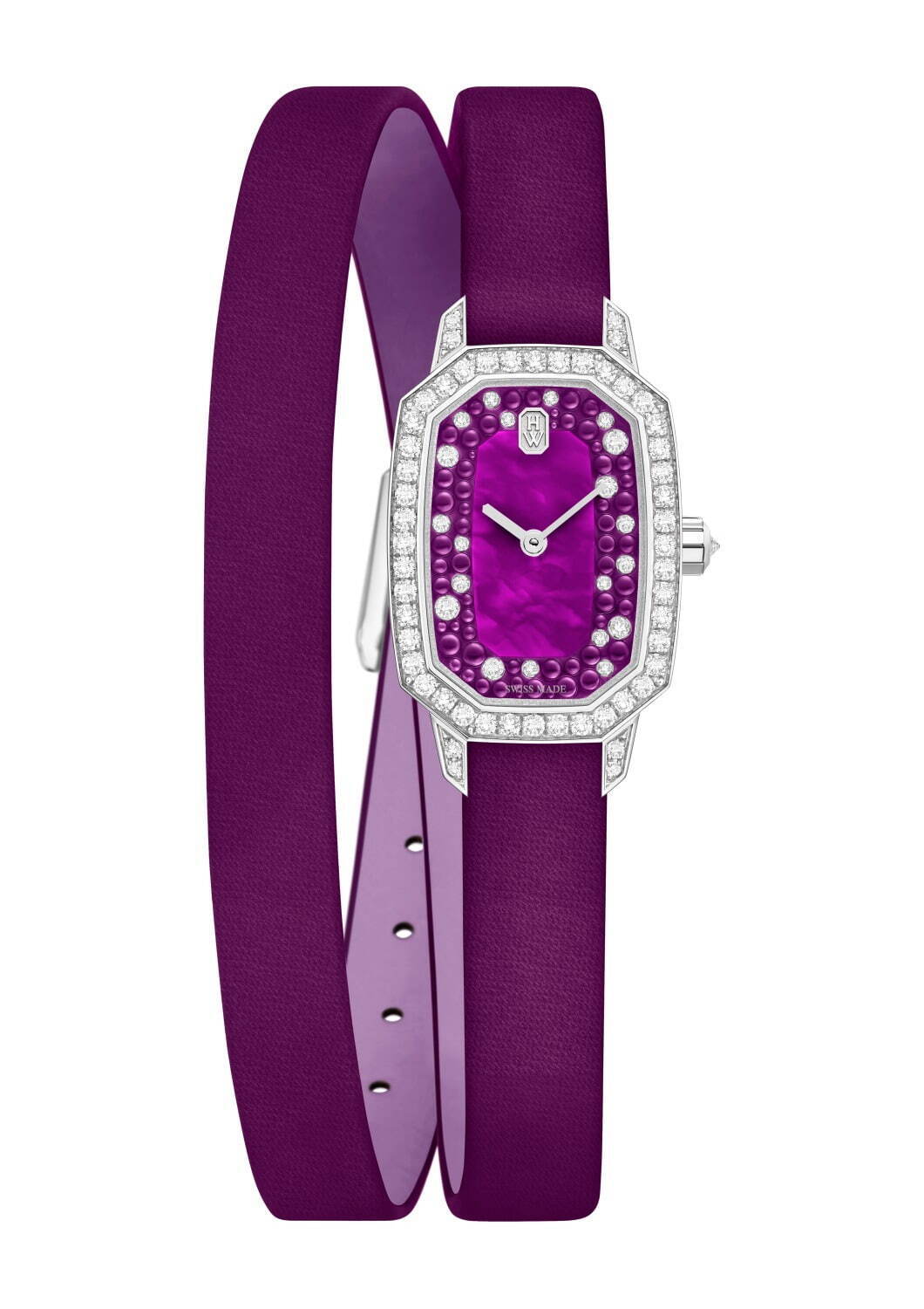 ハリー・ウィンストン、ダイヤモンドの“エメラルドカット”から着想した腕時計にヴィヴィッドな新色｜写真5