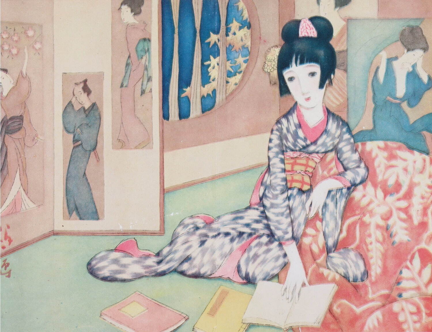 展覧会「夢二×文学 『絵で詩をかいてみた』」竹久夢二美術館で