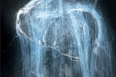 チームラボ、大阪・堂島で新作デジタルアート「憑依する滝」を披露