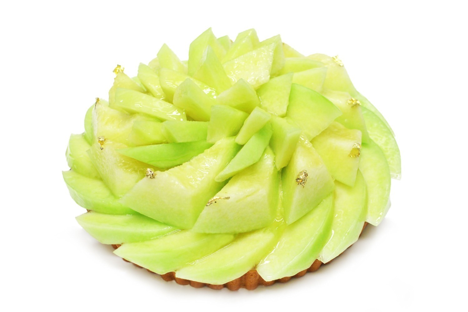 カフェコムサ限定メロンケーキ、“最高峰”静岡産マスクメロン＆「仁淀ブルー」を贅沢にトッピング