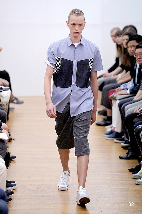 コム デ ギャルソン・シャツ 2014年春夏コレクション - クリーンなスタイルに貼り付けたアイデア コピー