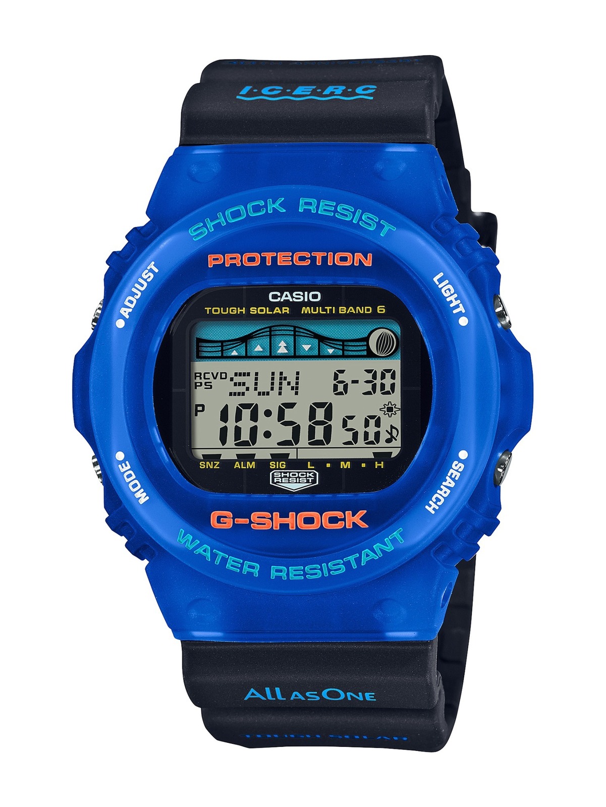 G-SHOCK&BABY-G“イルカ・クジラ”腕時計、イルカたちが浮かぶバック
