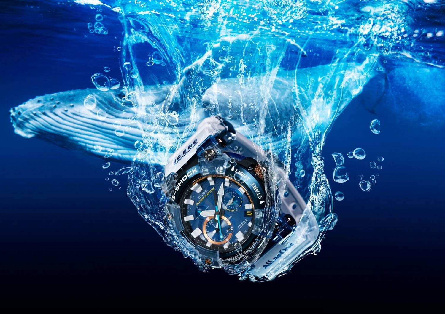 G-SHOCK&BABY-G“イルカ・クジラ”腕時計、イルカたちが浮かぶバックライト搭載｜写真12