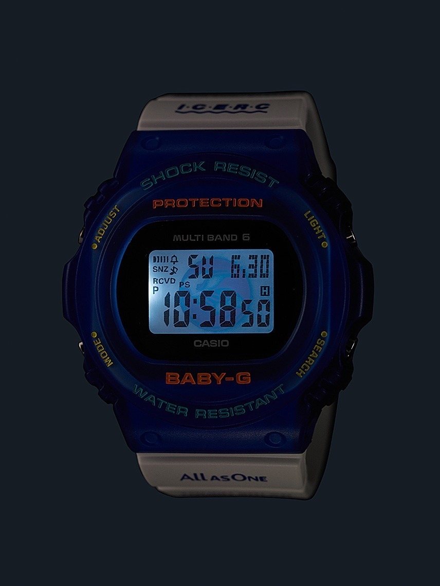 G-SHOCK&BABY-G“イルカ・クジラ”腕時計、イルカたちが浮かぶバックライト搭載｜写真10