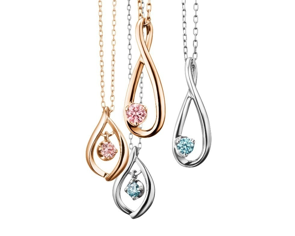 カナル 4℃新作ネックレス、“永遠の愛”ピンクダイヤモンド＆“幸福”の 