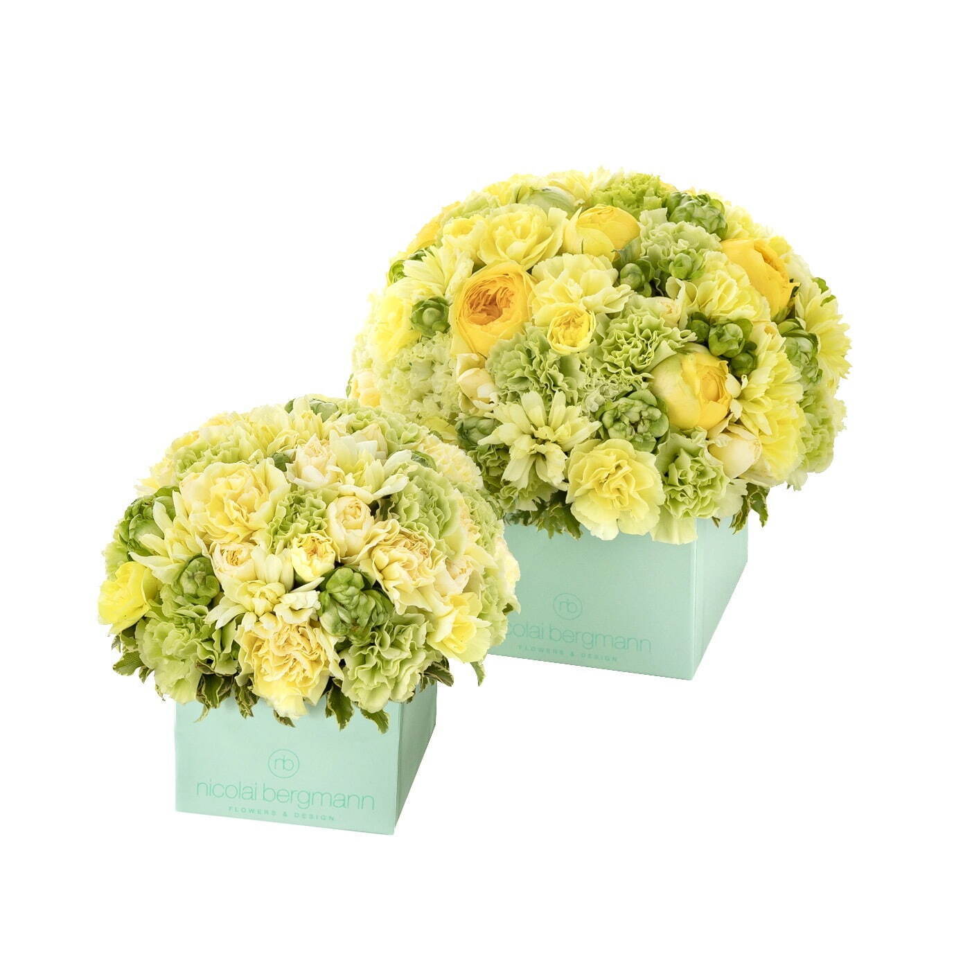 ニコライ バーグマンの夏限定フラワーボックス、コーラルグリーンのボックスにパステルカラーの花々｜写真4