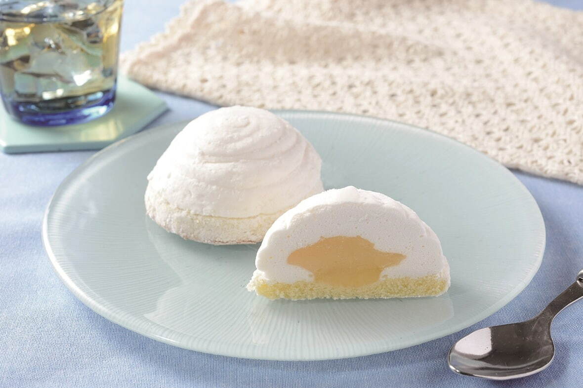 「モフマシュ」“雲のようにふわふわ・もふもふ”レモン風味のマシュマロケーキがローソンから | 写真