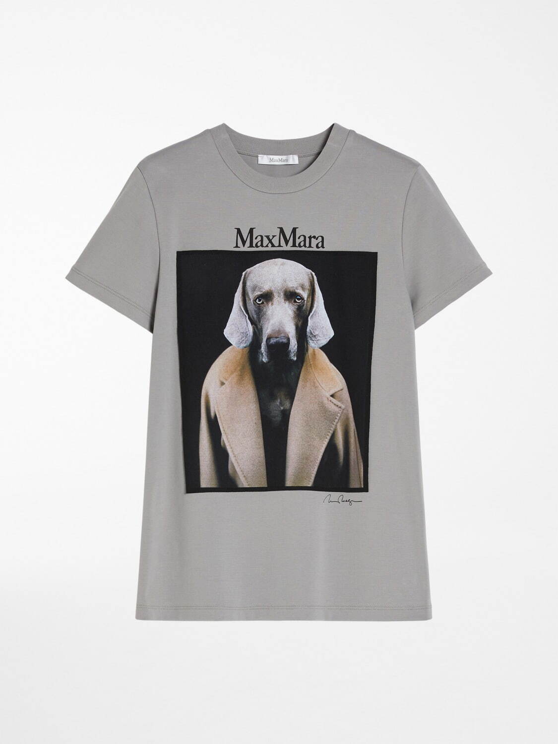 マックスマーラ“アートな新作Tシャツ”、アイコンコートを着た犬や