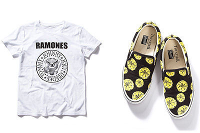 シアター8がリンキン・パーク、ストーン・ローゼズ、ラモーンズの3バンドとのコラボアイテム発売