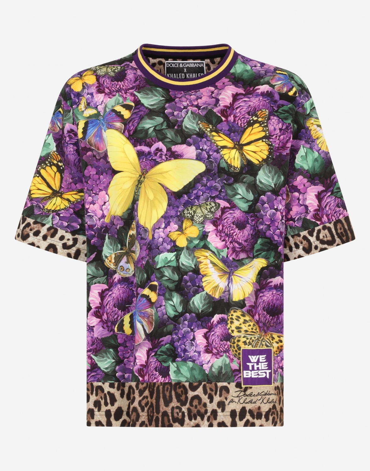 Dolce & Gabbana フラミンゴ ゼブラ Tシャツ 半袖 マルチカラー Dolce & Gabbana フラミンゴ ゼブラ Tシャツ 半袖 マルチカラー