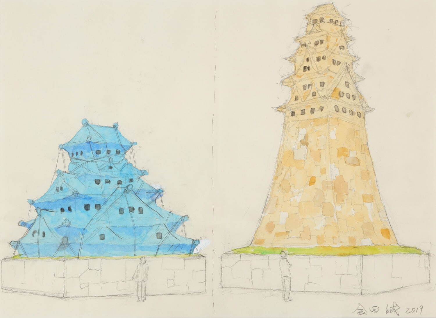 東京城 作：会田誠〈本プロジェクト案〉撮影：宮島径 © AIDA Makoto Courtesy of Mizuma Art Gallery