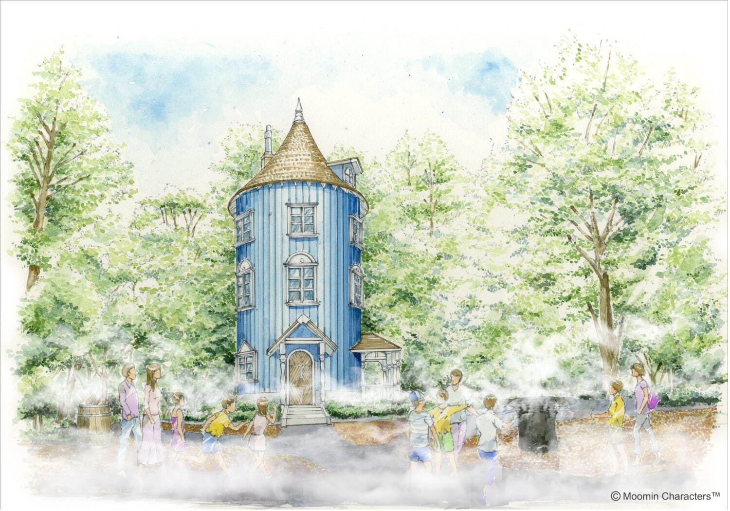ムーミンバレーパークの夏イベント、ひんやりミストで包まれるムーミン屋敷や頭上から降るミストシャワー｜写真7