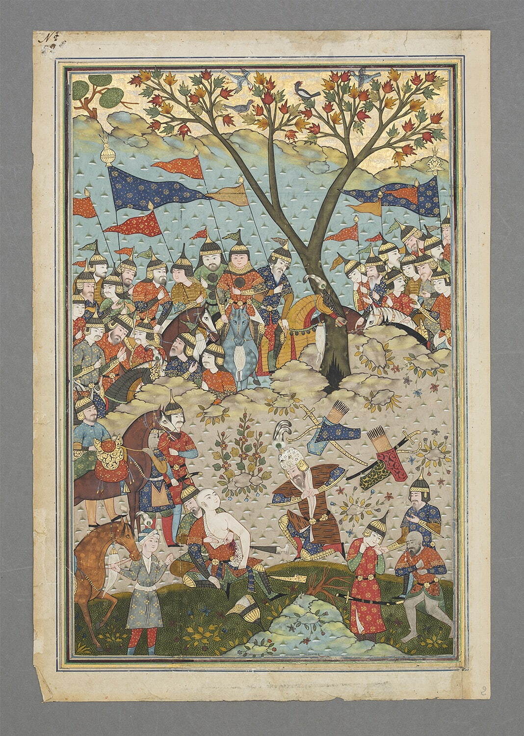 『シャーナーメ』の挿絵 イラン(カージャール朝) 18〜19世紀 マレーシア・イスラーム美術館蔵