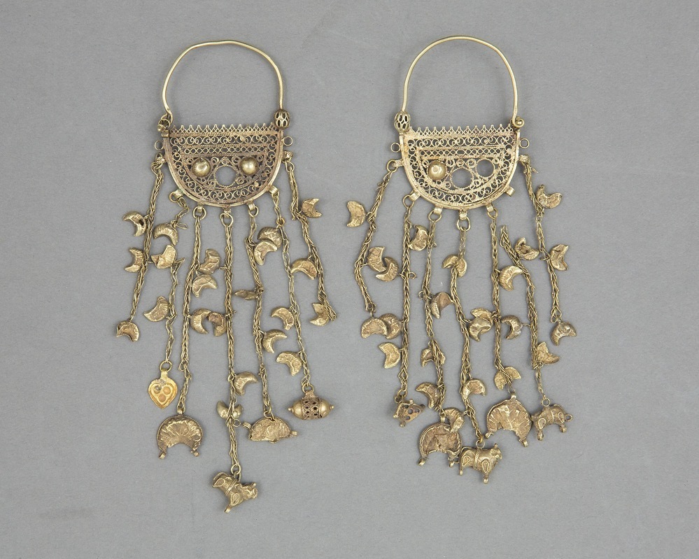 金製耳飾 エジプト(ファーティマ朝) 11〜12世紀 マレーシア・イスラーム美術館蔵