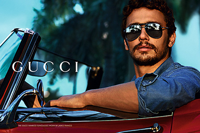 マート・アラス＆マーカス・ピゴット｜GUCCIがアイウェア広告にジェームス・フランコ起用 ‐ バンブーデティールの新作サングラス披露
