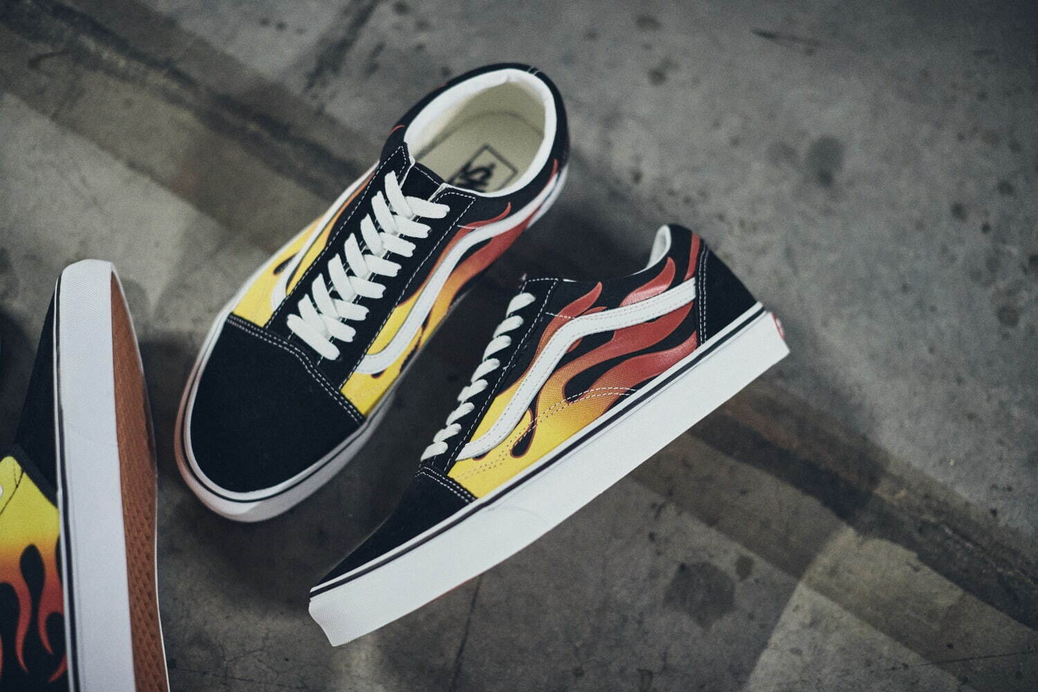 【極美品】VANS オールドスクール FLAME PACK スエード フレイム