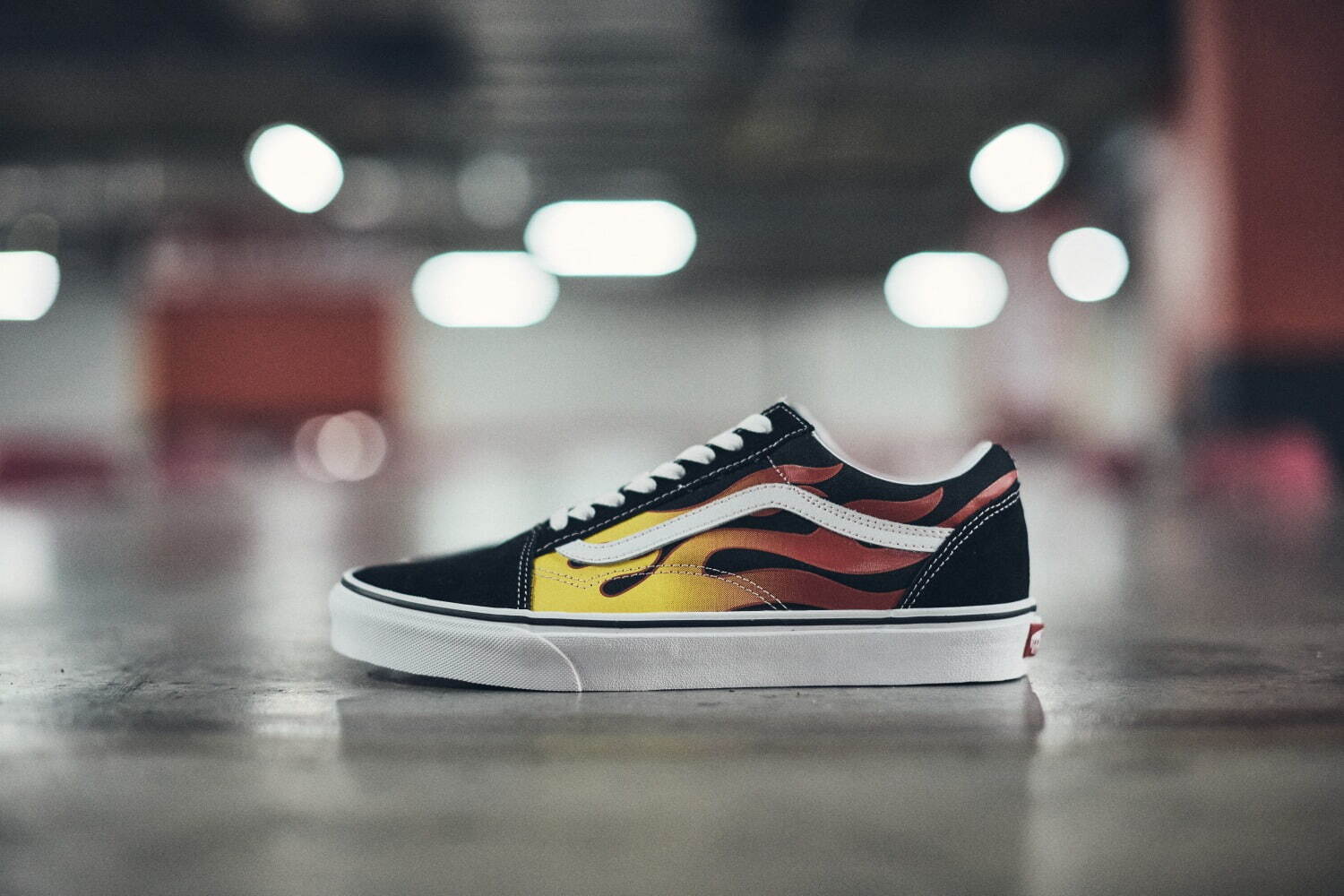 【極美品】VANS オールドスクール FLAME PACK スエード フレイム